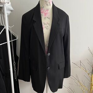 H&M Black Oversized Blazer